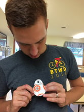 Man holding a Star Wars figurine