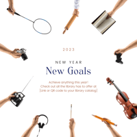 New Year New Goals Display Sign