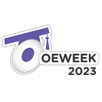 Open Education Week logo with a graduation cap on top of the O. It reads: OEWEEK 2023