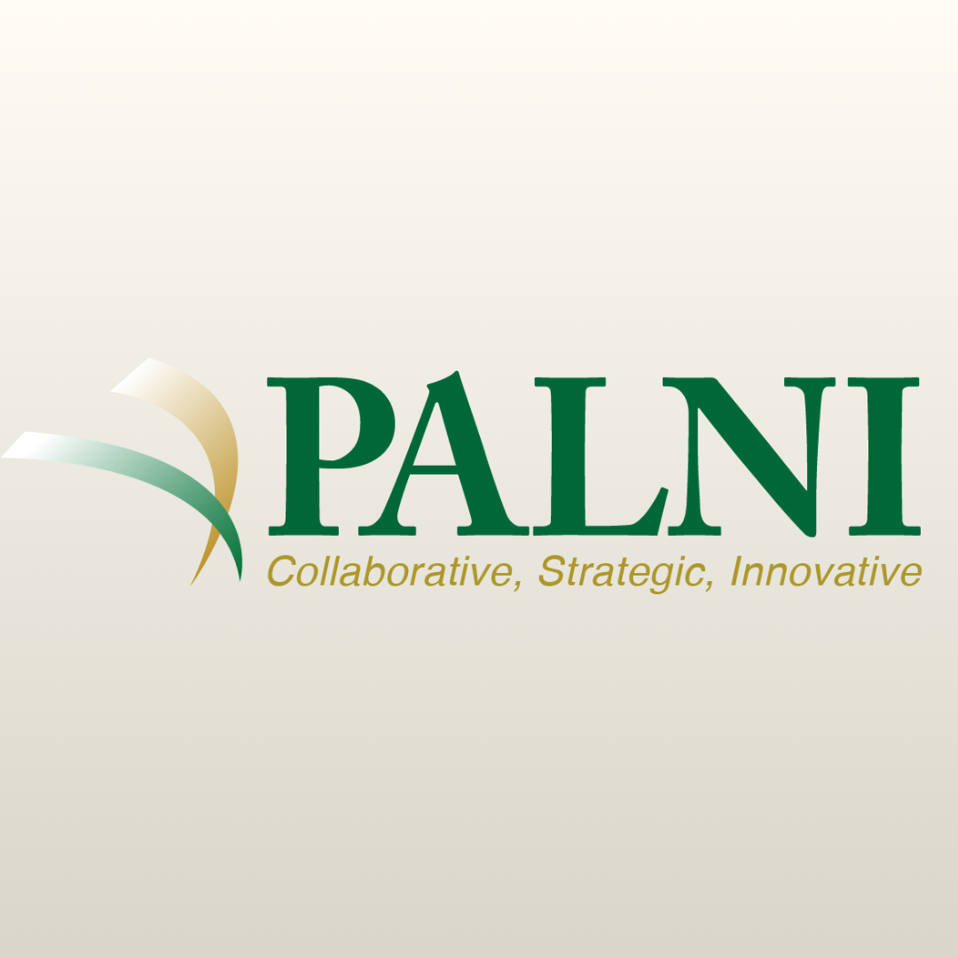 Green and gold PALNI logo against an off-white background.