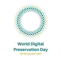World Digital Preservation Day logo with 6 November 2025 date.